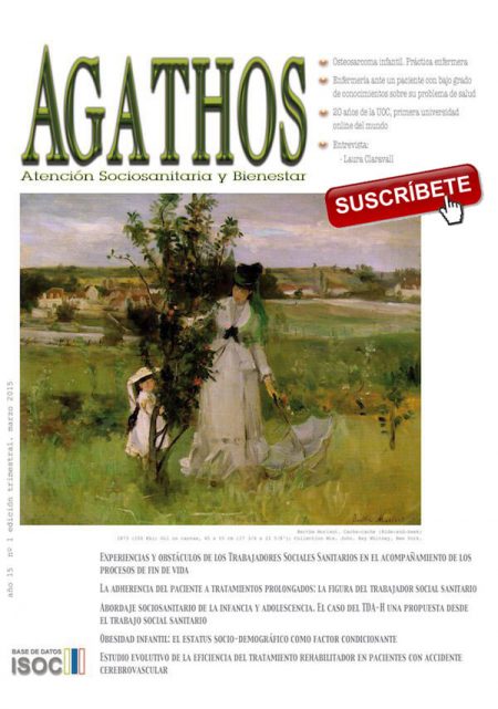Revista Agathos 2015 nº1 - Suscribete